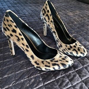 BCBG leopard heels